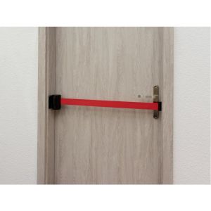 Лента за ограничително колче, за стенен монтаж, 200 cm, червена, ш 45 mm