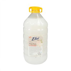 Течен сапун Elvi, нежна страст, 5 L, бял