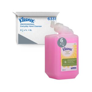 Течен сапун Kimberly-Clark Kleenex Everyday, с глицерин, 1000 дози, 1 L, розов