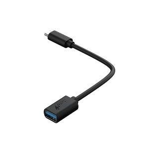Адаптер Genius ACC-C2AC, с кабел, USB Type-A към USB Type-C, 21 cm, черен
