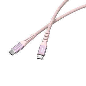 Кабел Verbatim Sync & Charge, магнитен, USB Type-C към USB Type-C, 60 W, 120 cm, розов