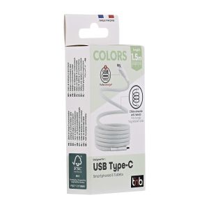 Кабел TNB, USB Type-C към USB Type-C, 1.5 m, зелен