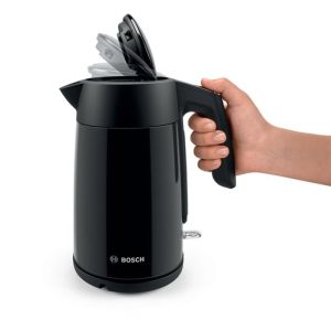 Bosch Електрическа кана за вода TWK7L463, 1.7 L, черна