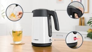 Bosch Електрическа кана за вода TWK7L461, 1.7 L, бяла