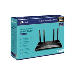 Рутер TP-Link Archer AX1800, безжичен, Wi-Fi 6, 802.11, 4 Ethernet порта