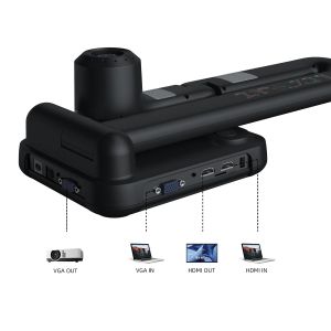 Документна камера IQ View E4521, HDMI, SD карта, VGA, USB, черна
