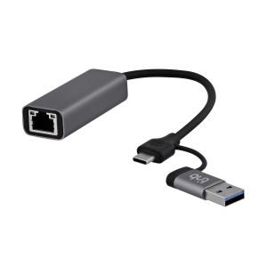 USB Хъб TNB, USB Type-A/USB Type-C към RJ45, 2.5 Gbps