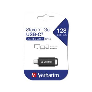 USB флаш памет Verbatim Store 'n' Go, USB Type-C, USB 3.2 Gen 1, 128 GB