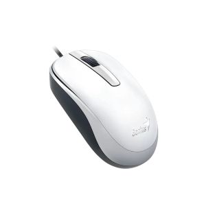 Мишка Genius DX-120, с кабел, USB Type-A, 3 бутона, бяла