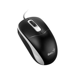 Мишка Genius DX-111, с кабел, USB Type-A, 3 бутона, сива