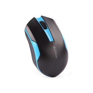 Мишка A4Tech V-Track G3-200N, безжична, AA, черно-синя