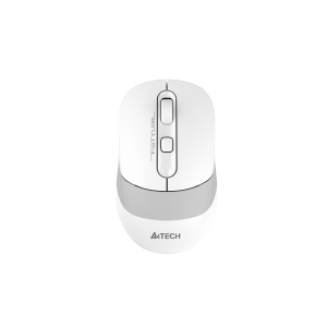 Мишка A4Tech Fstyler FB10CS, безшумна, 2.4 GHz, Bluetooth, бяла