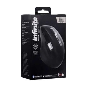 Мишка TNB Infinite Pro, безжична, Bluetooth, 3200 dpi, USB Type-A, 7 бутона, черна