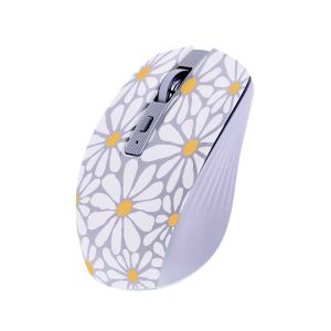 Мишка TNB Exclusiv Flower, безжична, Bluetooth, 1600 dpi, USB Type-A, 3 бутона, AA