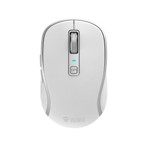 Мишка Yenkee YMS 2085WE, безжична, 2400 dpi, USB, 6 бутона, Li-Polymer, бяла