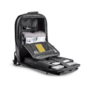 Раница за лаптоп Kingsons Shadow Pro, 15.6'', водоустойчив полиестер/PVC покритие, 20 L, черна