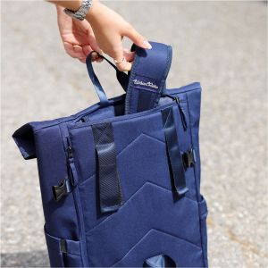 Раница за лаптоп TNB Urban Retro, 15.6'', 15 L, синя