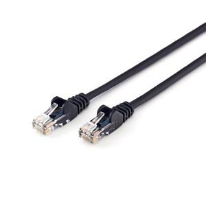 Кабел Intellinet, мрежови, Cat5e, UTP, 1 m, RJ-45, черен