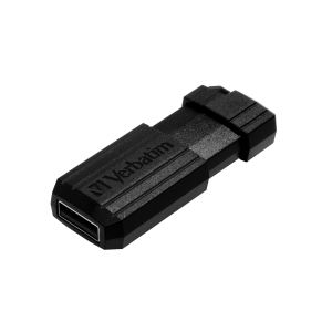 USB флаш памет Verbatim Pinstripe, USB 2.0, 32 GB, черна