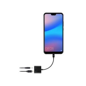 Адаптер TNB, 4 порта, USB Type-C към 3.5 mm жак, черен