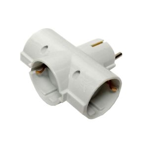 Разклонител за контакт ZD01/03/3, 3 гнезда, шуко, без кабел, максимален ток 16 A