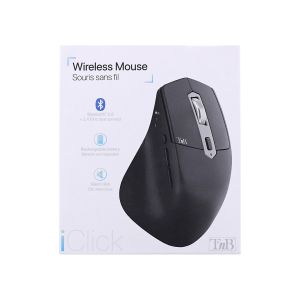 Мишка TNB iClick, безжична, Bluetooth, USB Type-C, 7 бутона, черна