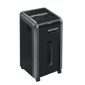 Шредер за унищожаване на документи Fellowes Powershred 225Ci, 100% Jam Proof, Cross-Cut, 60 L, P-4, за 3-5 потребителя