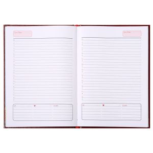 Календар-бележник Виктория, без дати, A5, твърда подвързия, зелен