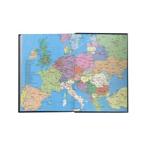 Календар-бележник Виктория, без дати, A5, твърда подвързия, син