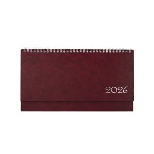 Настолен календар-бележник Олимп, 29 x 13 cm, бордо