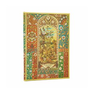 Paperblanks Тефтер Viennese Fruit, Midi, широки редове, твърда корица, 72 листа