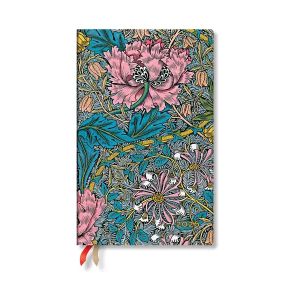 Paperblanks Планер William Morris Pink Honeysuckle, Maxi, хоризонтален, мека корица, 88 листа, за 2026 година
