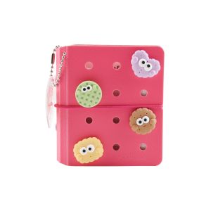 Sworld Тефтер ME, с 3 ринга, ластик, бели листове, 40 листа, червен