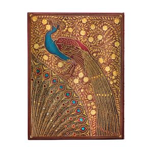 Paperblanks Тефтер Hafiz's Peacocks, Ultra, широки редове, твърда корица, 72 листа