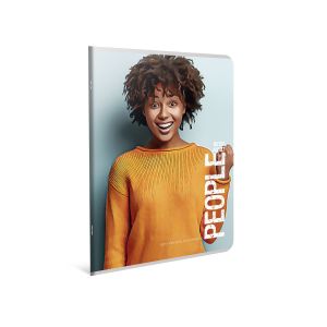 Gipta Тетрадка People, А4, бяла хартия, широки редове, 60 листа