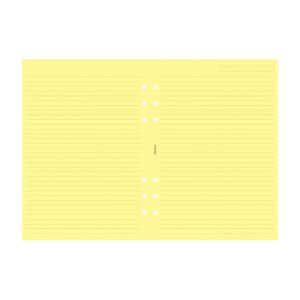 Filofax Пълнител за органайзер, A5, на редове, жълти листове