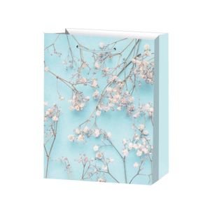 Подаръчна торбичка, цветя, 26 х 32 х 10 cm, синя