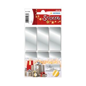 Herma Самозалепващи се етикети, 26 х 54 mm, сребристи, 18 броя