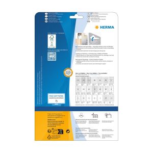 Herma Самозалепващи се етикети, A4, презалепващи, 99.1 х 139 mm, 4 броя, 25 листа