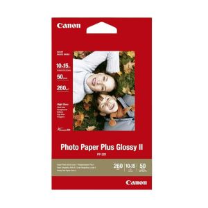 Canon Фото хартия Plus Glossy PP-201, 260 g/m2, 10 х 15 cm, 50 листа