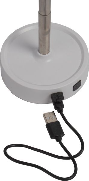 Настолна лампа, USB, 1200mAh, бяла