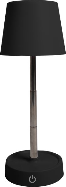 Настолна лампа, USB, 1200mAh, черна