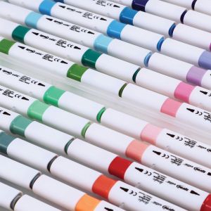 Маркери Spree Flexy акрилни двувърхи 36 цвята+ 2 контурни