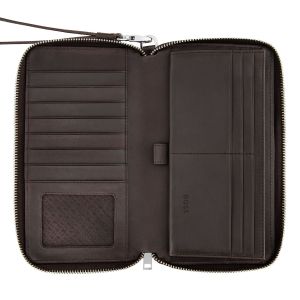 Hugo Boss Портфейл за пътуване Classic Smooth, кафяв