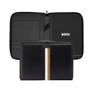 Hugo Boss Конферентна папка Iconic, A5, с цип, черна