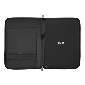 Hugo Boss Конферентна папка Iconic, A4, с цип, черна