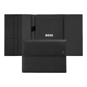 Hugo Boss Конферентна папка Double B, A5, черно-сива