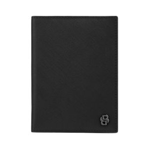 Hugo Boss Калъф за паспорт Saffiano, черен
