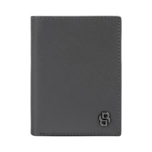 Hugo Boss Калъф за карти Saffiano, с 8 отделения, сив