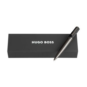 Hugo Boss Химикалка Double B Saffiano, черна